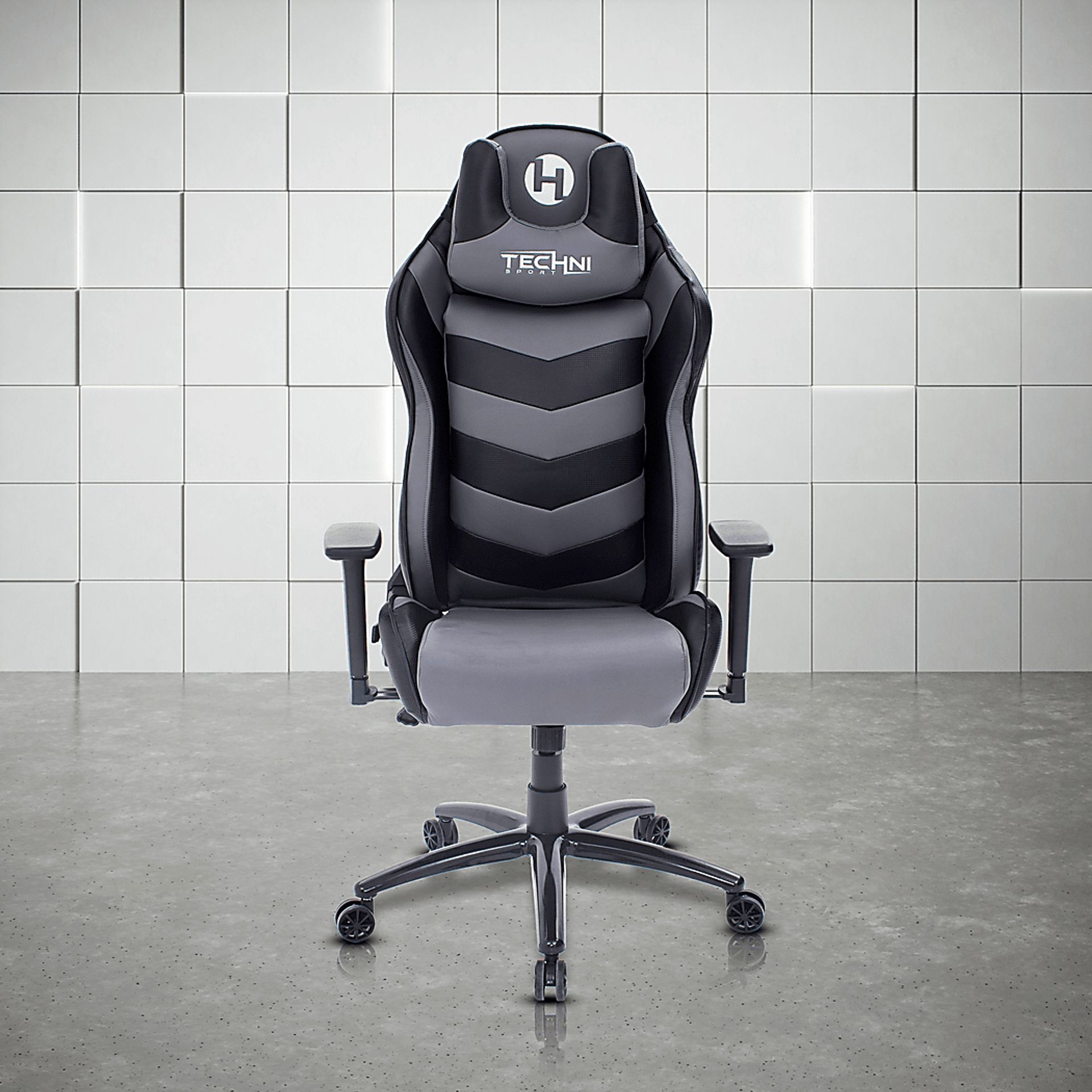 Urosde Black/Gray Gaming Chair - Image 2