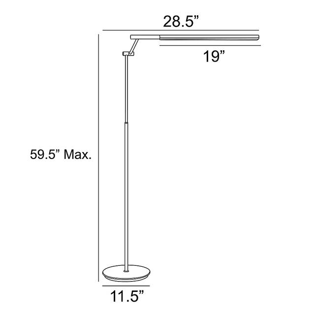 Uryno Road Silver Floor Lamp - Thumbnail - Image 4