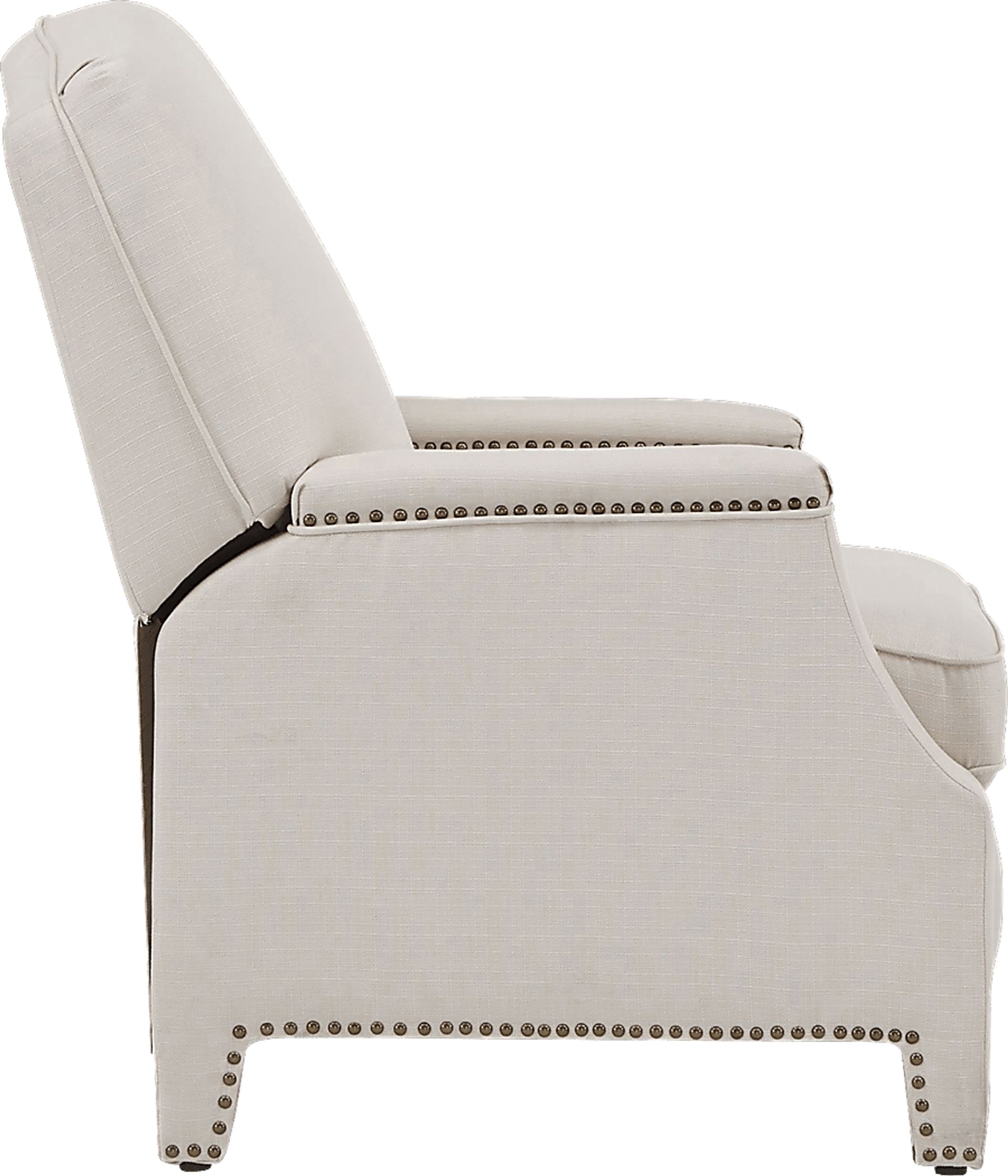 Utila Beige Pushback Recliner - Image 2