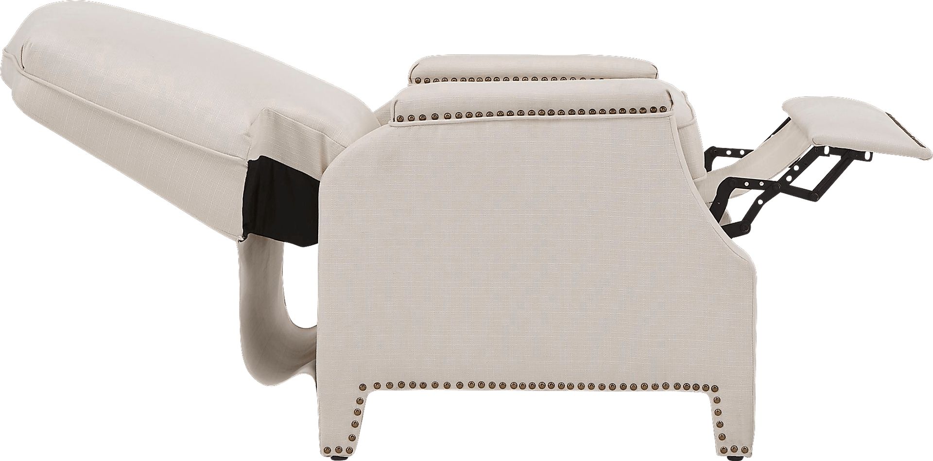 Utila Beige Pushback Recliner - Image 6
