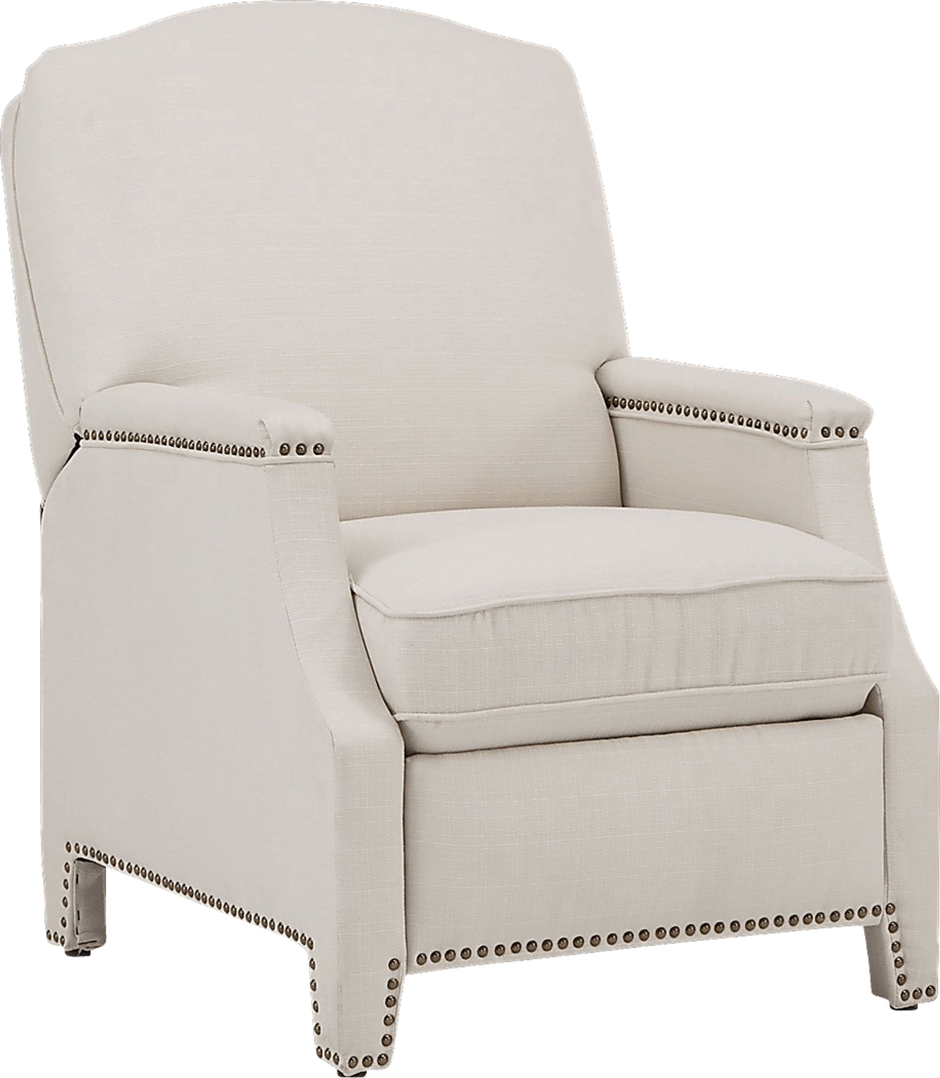 Utila Beige Pushback Recliner - Image 1