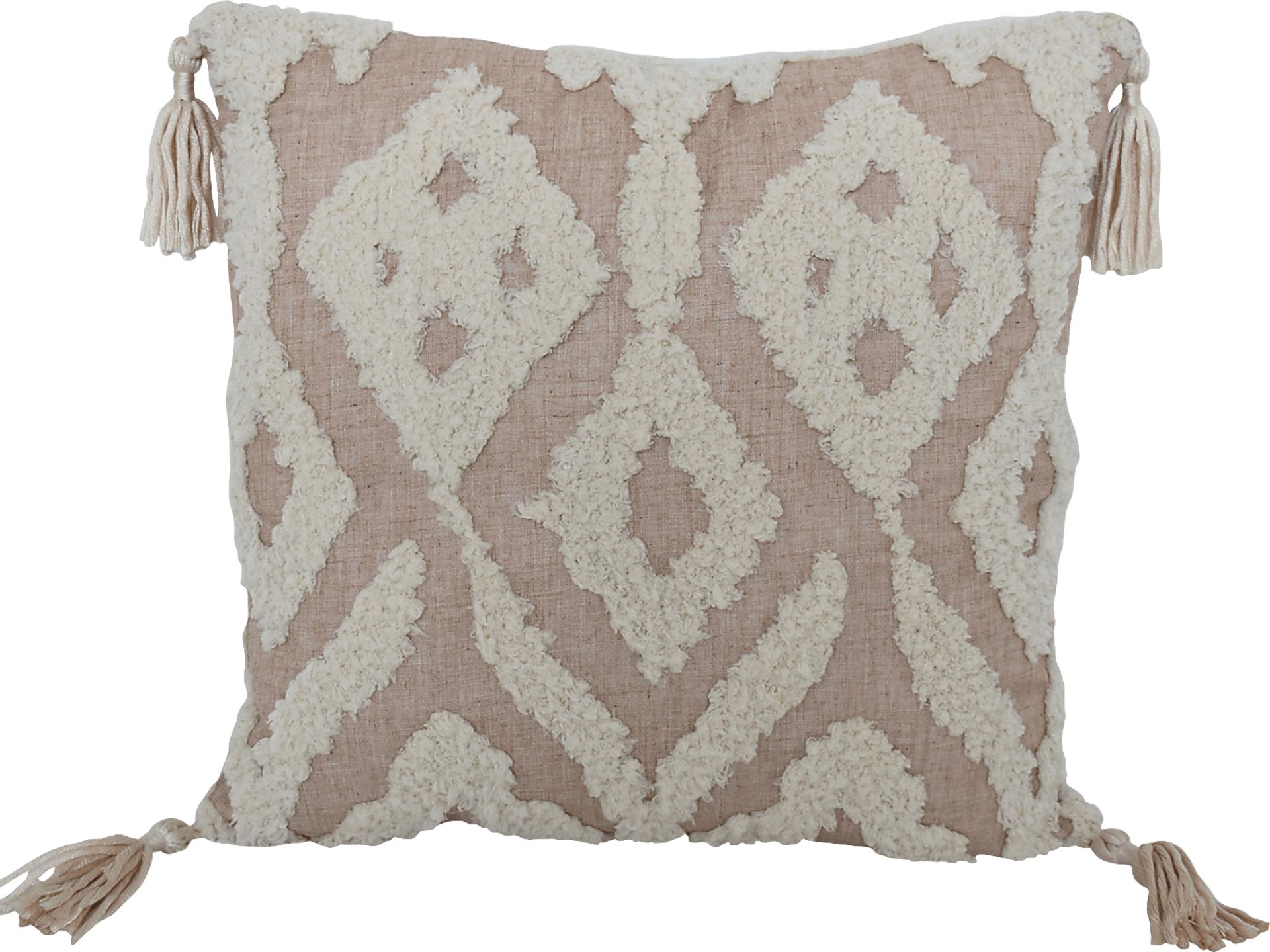 Utoy Beige Throw Pillow - Image 1