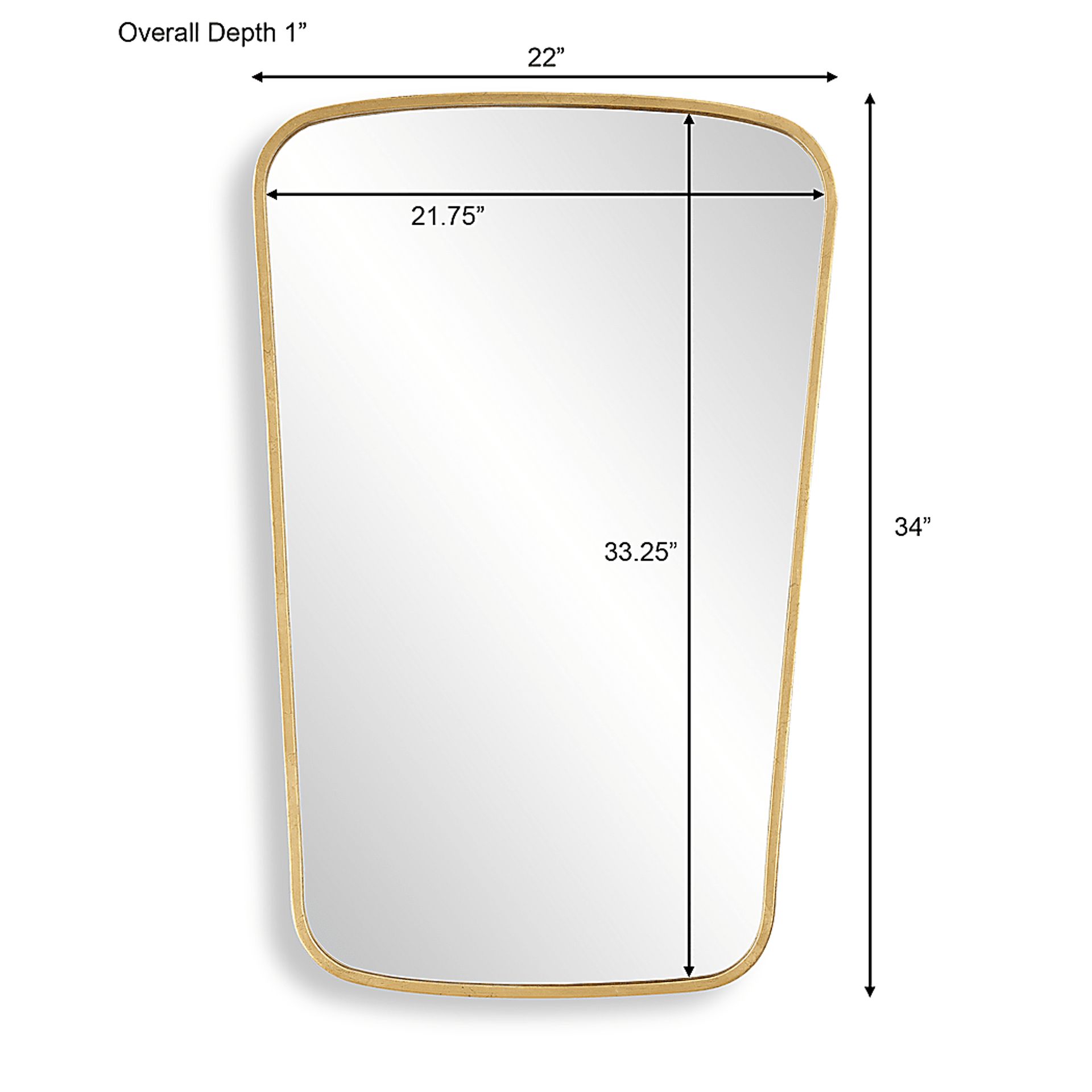 Vacco Gold Mirror - Image 3