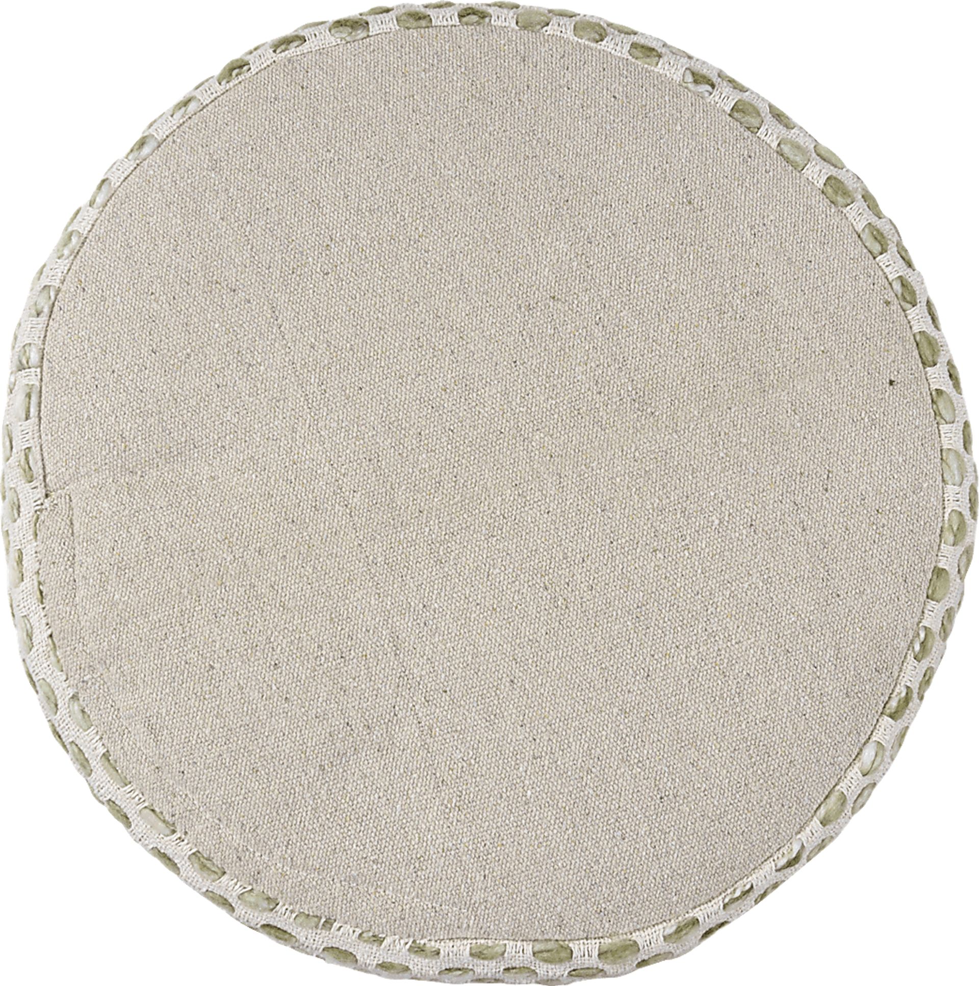 Vaddo Sage/Ivory Pouf - Image 3