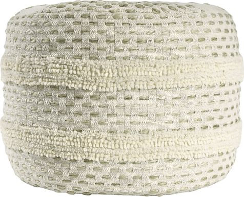 Vaddo Sage/Ivory Pouf