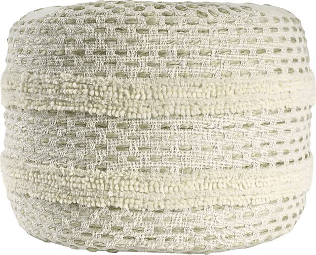 Vaddo Sage/Ivory Pouf - Thumbnail - Image 1