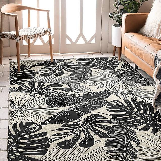 Vadella Black 5' x 8' Rug - Thumbnail - Image 2