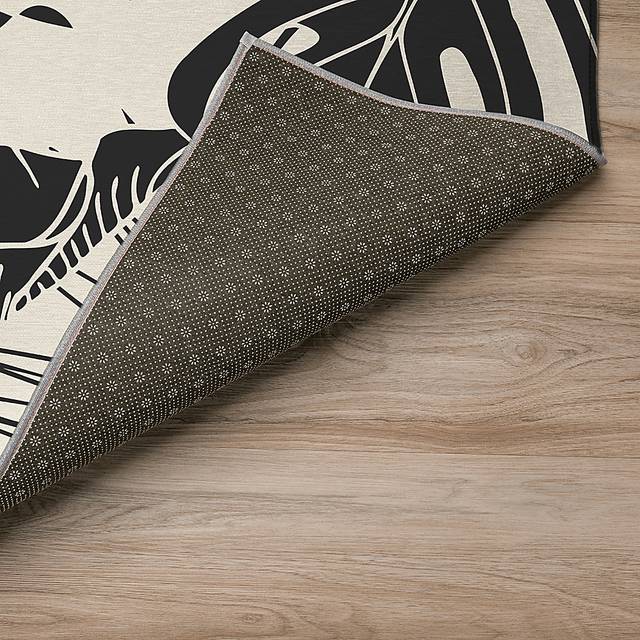 Vadella Black 5' x 8' Rug - Thumbnail - Image 3