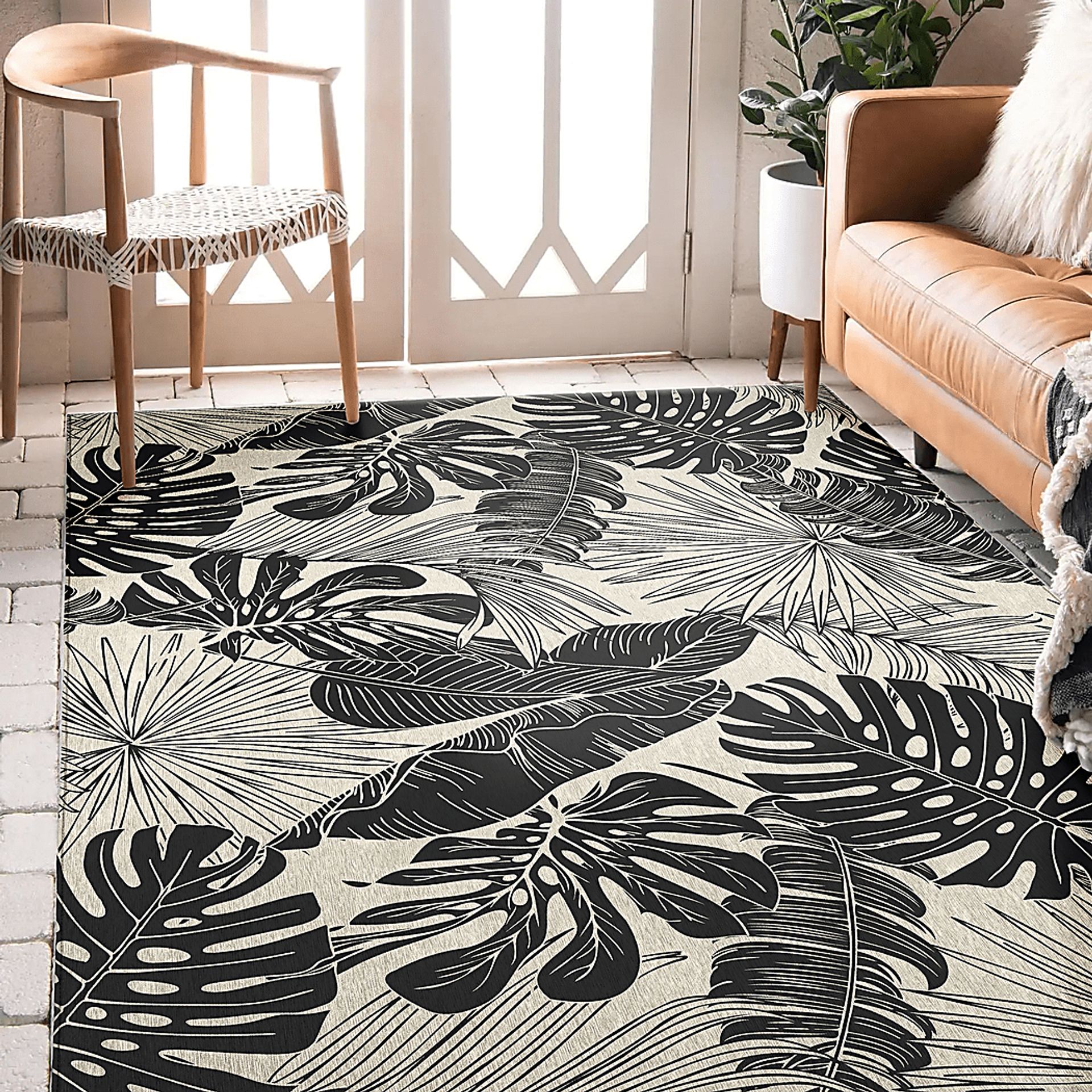 Vadella Black 8' x 10' Rug - Image 2