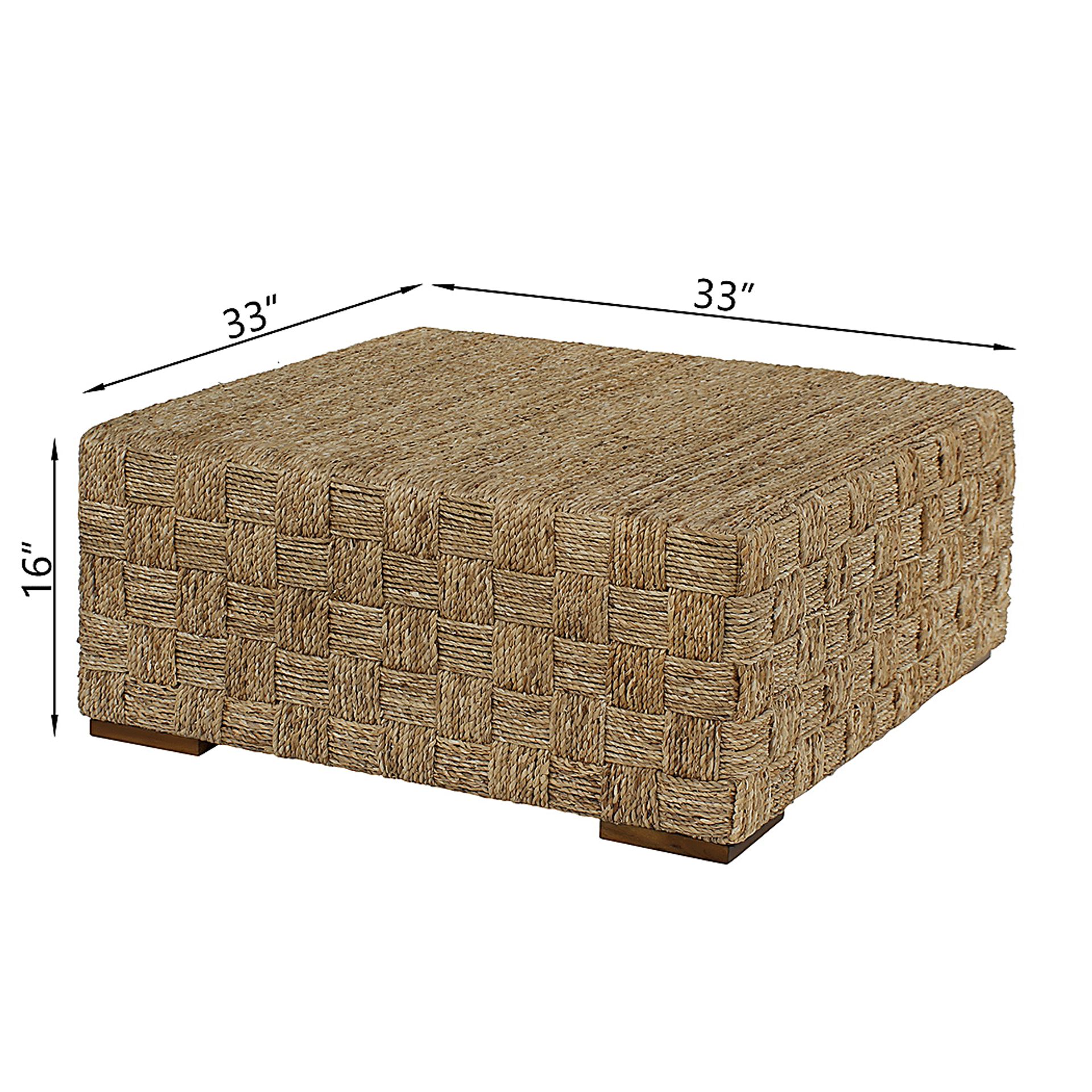 Vaessa Brown Square Coffee Table - Image 5
