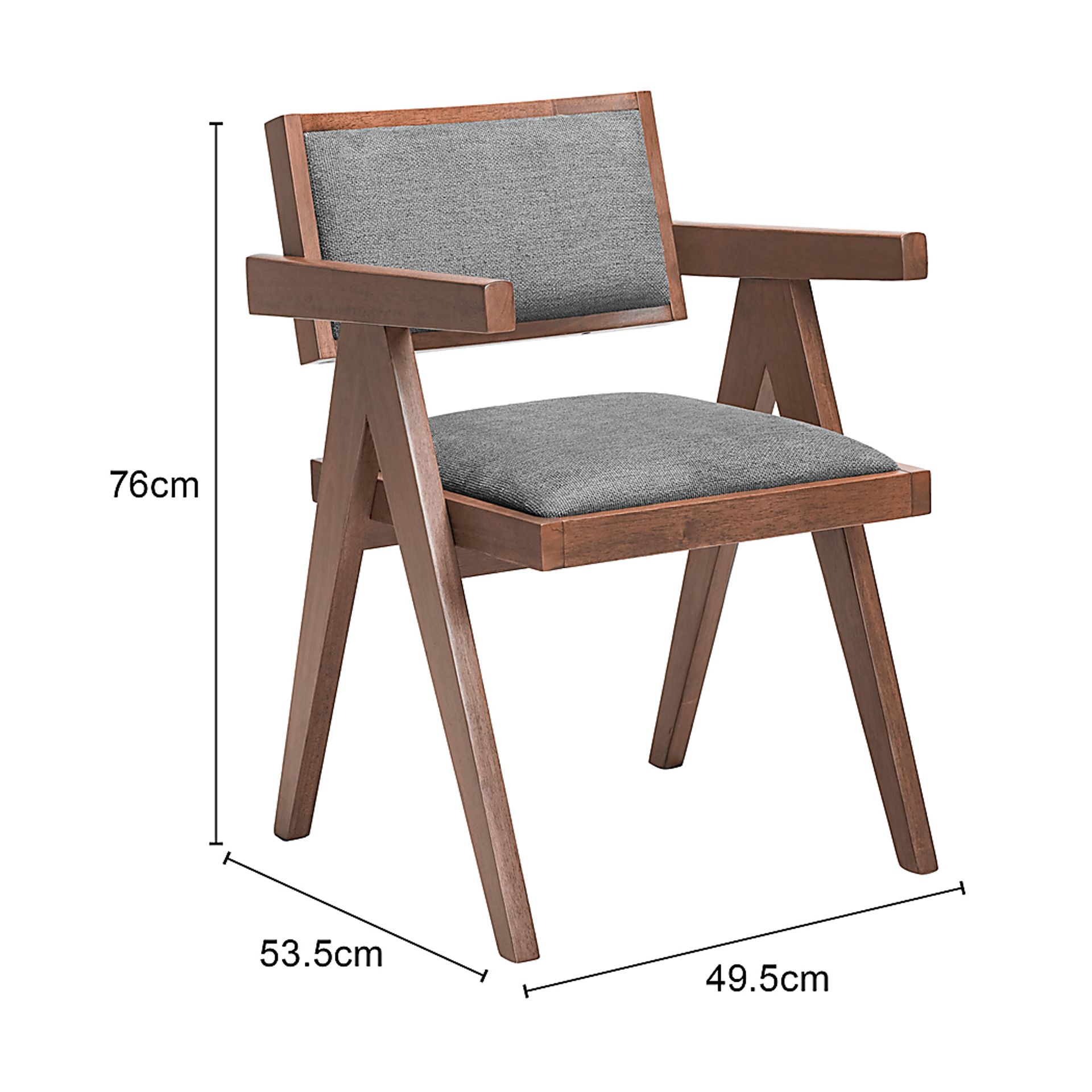 Vaggden Gray Dining Chair, Set of 2 - Image 3