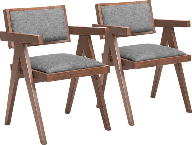 Vaggden Gray Dining Chair, Set of 2 - Thumbnail - Image 1