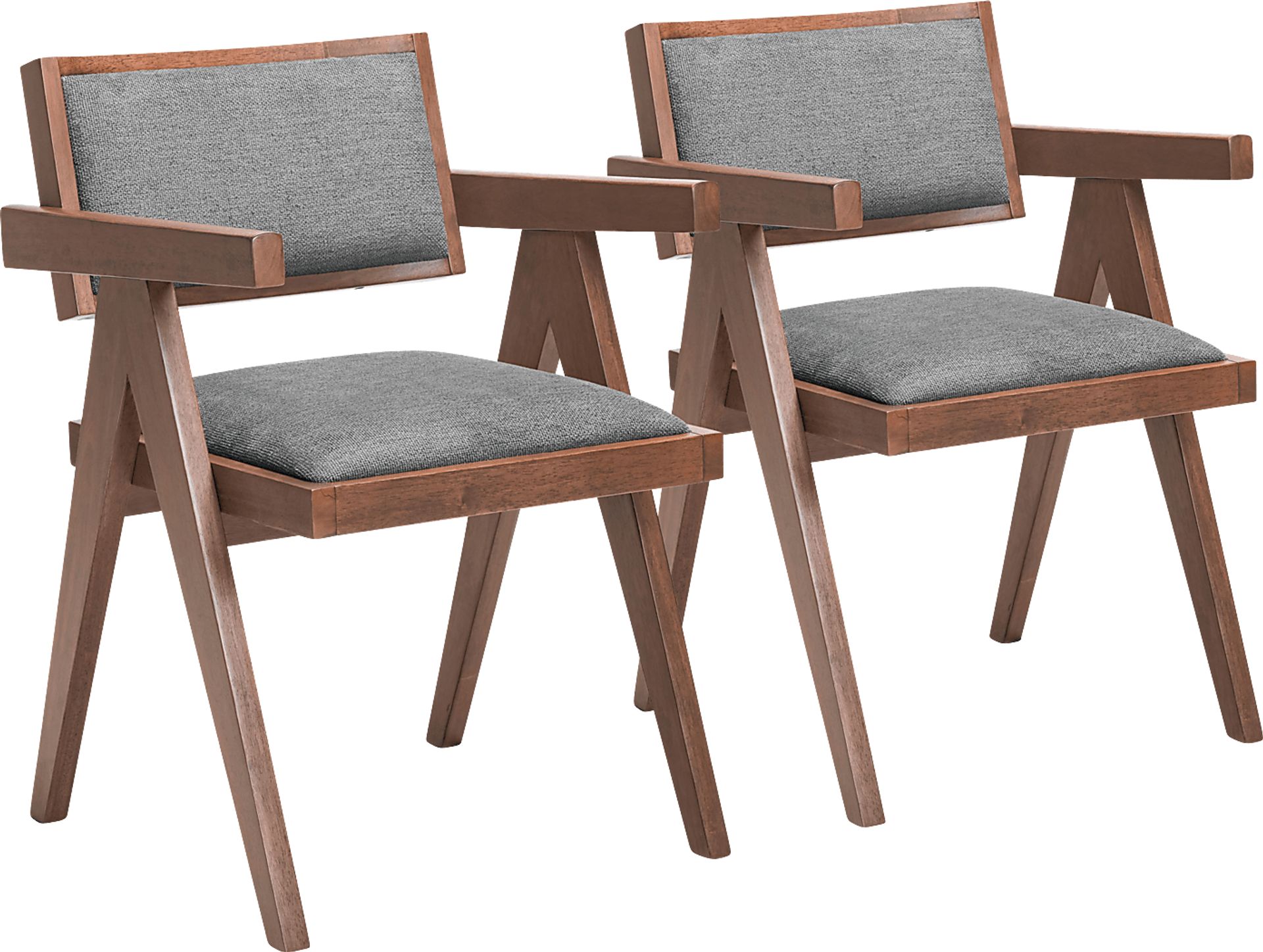 Vaggden Gray Dining Chair, Set of 2 - Image 1