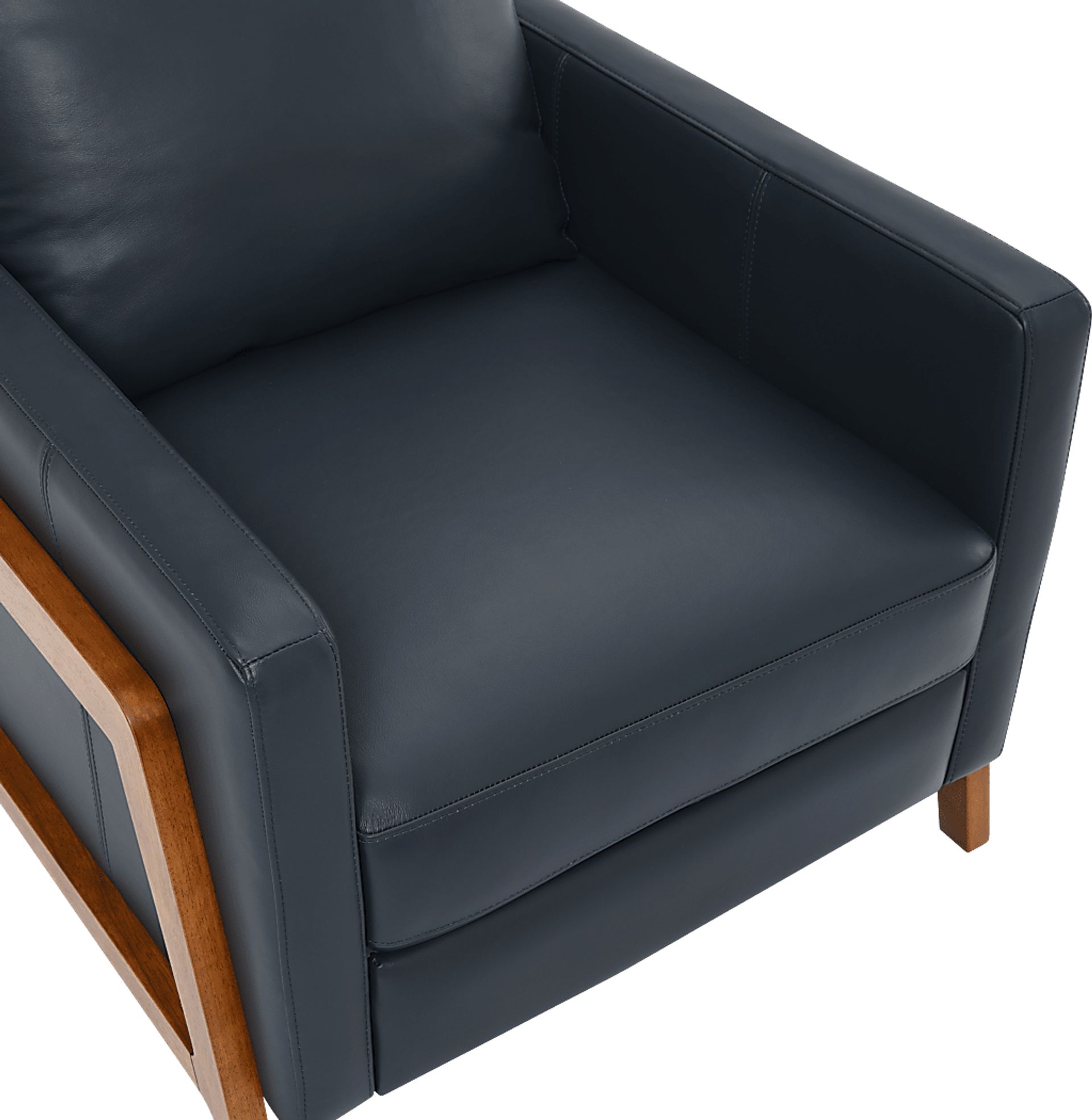 Vaiaho Dark Blue Push Back Recliner - Image 11