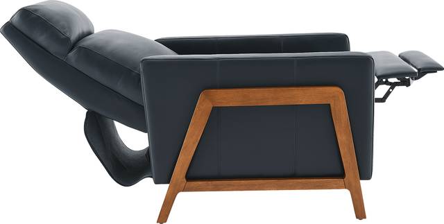 Vaiaho Dark Blue Push Back Recliner - Thumbnail - Image 6