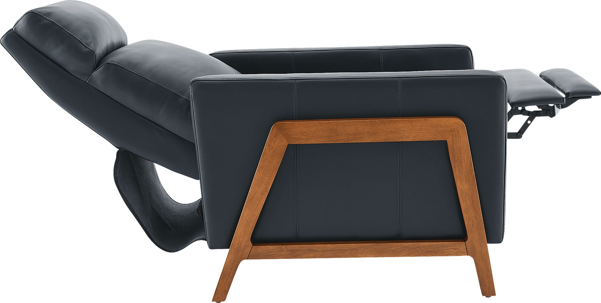 Vaiaho Dark Blue Push Back Recliner - Image 6