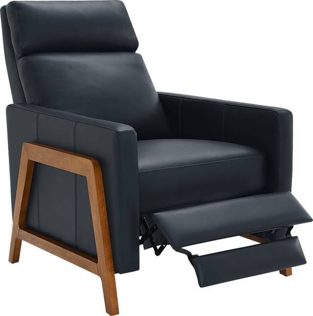 Vaiaho Dark Blue Push Back Recliner - Thumbnail - Image 7