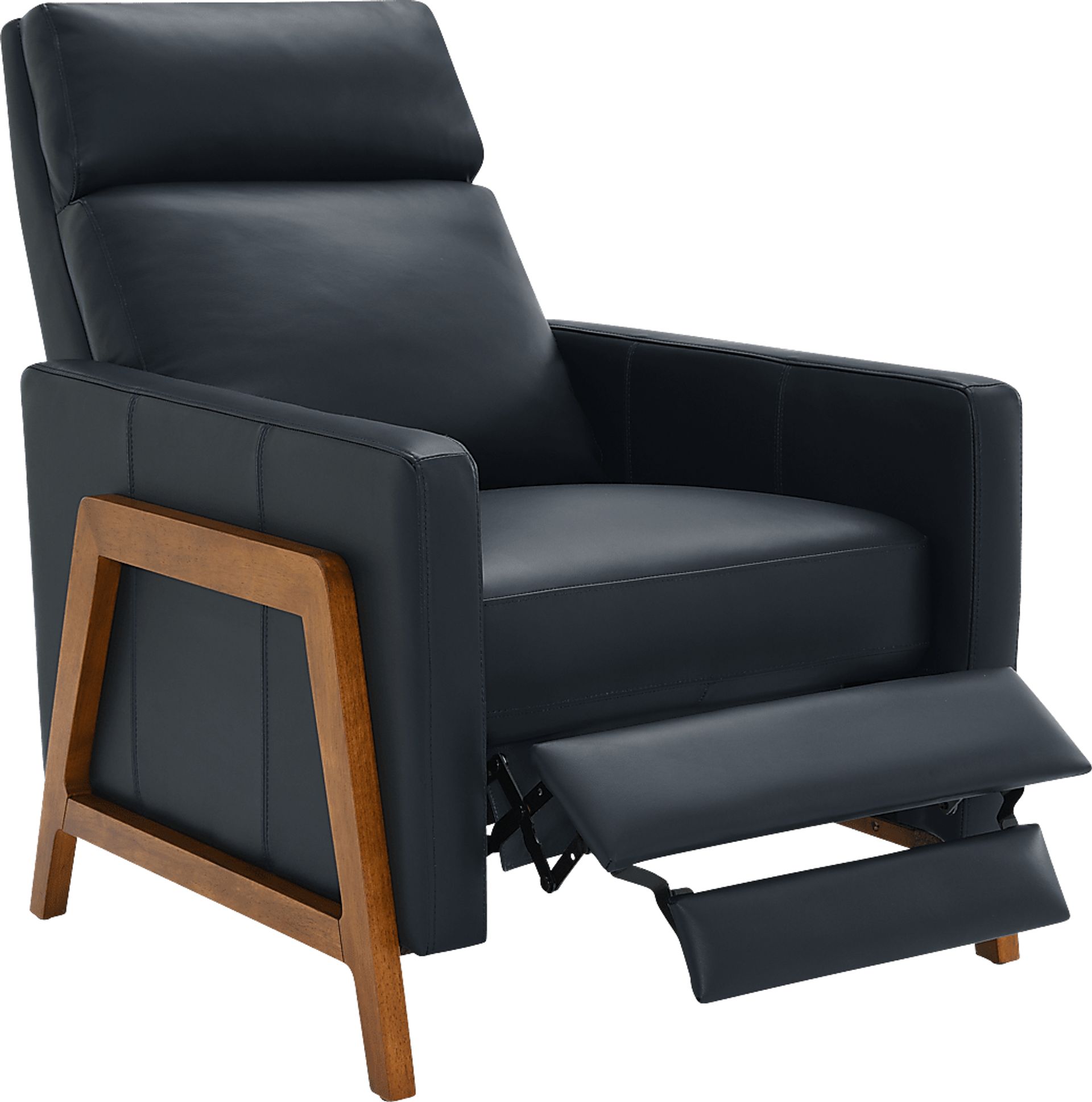 Vaiaho Dark Blue Push Back Recliner - Image 7