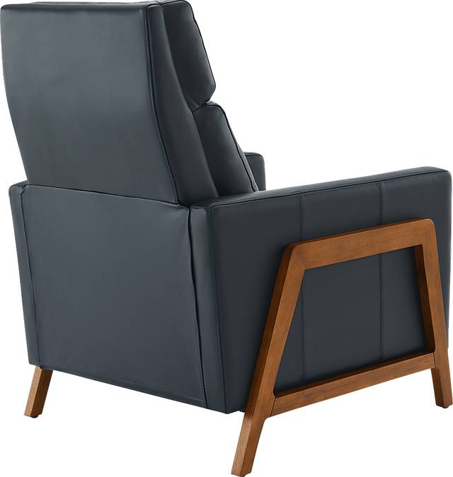 Vaiaho Dark Blue Push Back Recliner - Thumbnail - Image 9