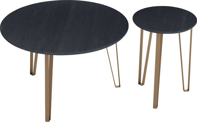 Vailmount Black Accent Table, Set of 2 - Thumbnail - Image 4