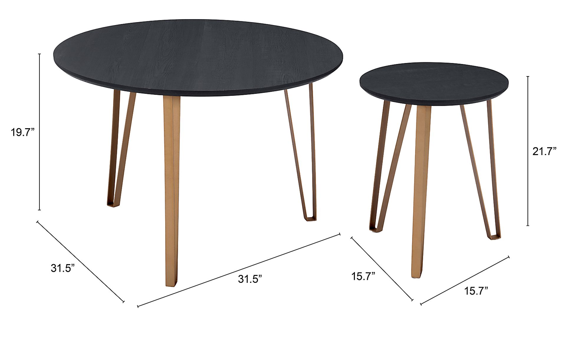 Vailmount Black Accent Table, Set of 2 - Image 10