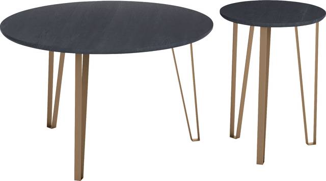 Vailmount Black Accent Table, Set of 2 - Thumbnail - Image 1