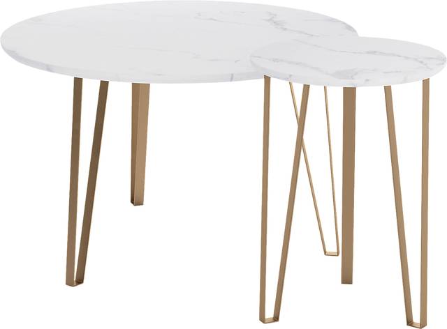 Vailmount White Accent Table, Set of 2 - Thumbnail - Image 6