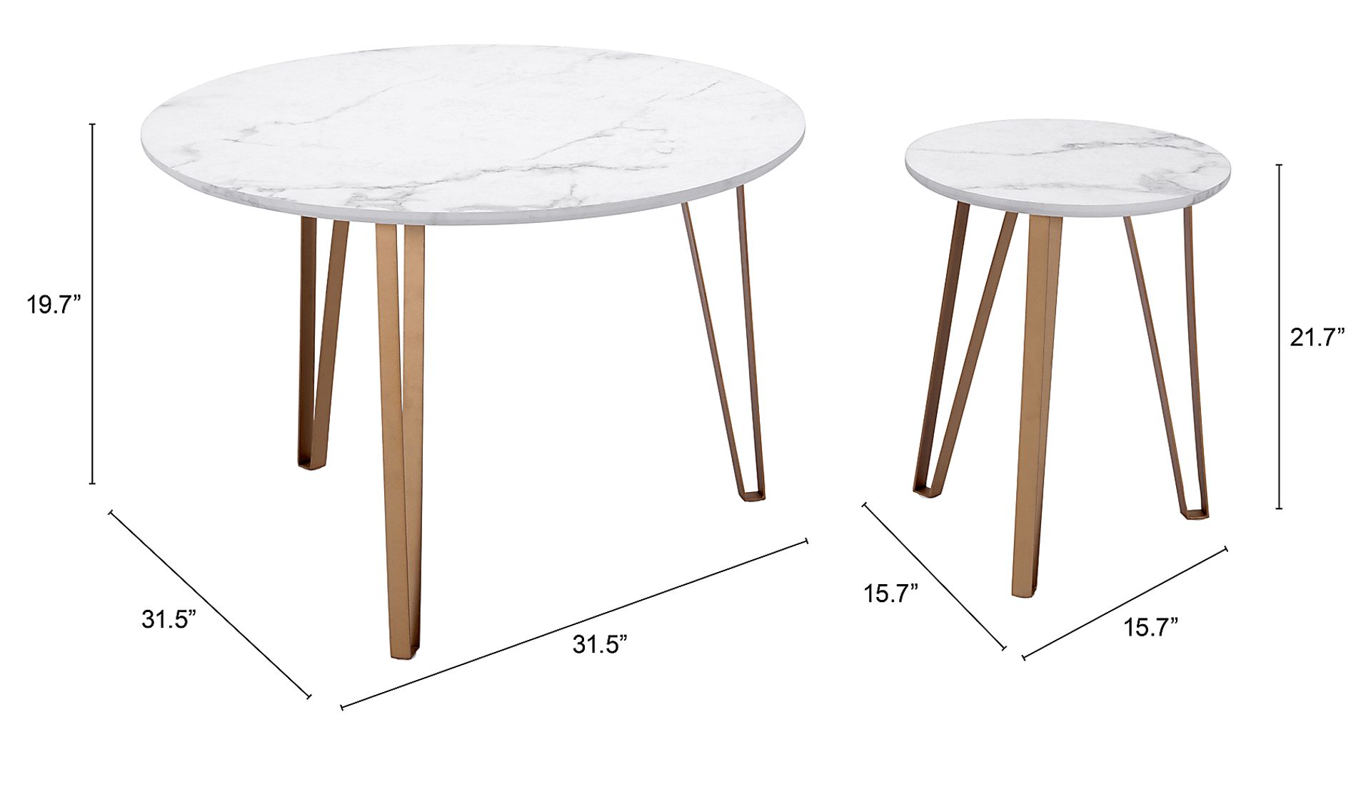 Vailmount White Accent Table, Set of 2 - Image 10
