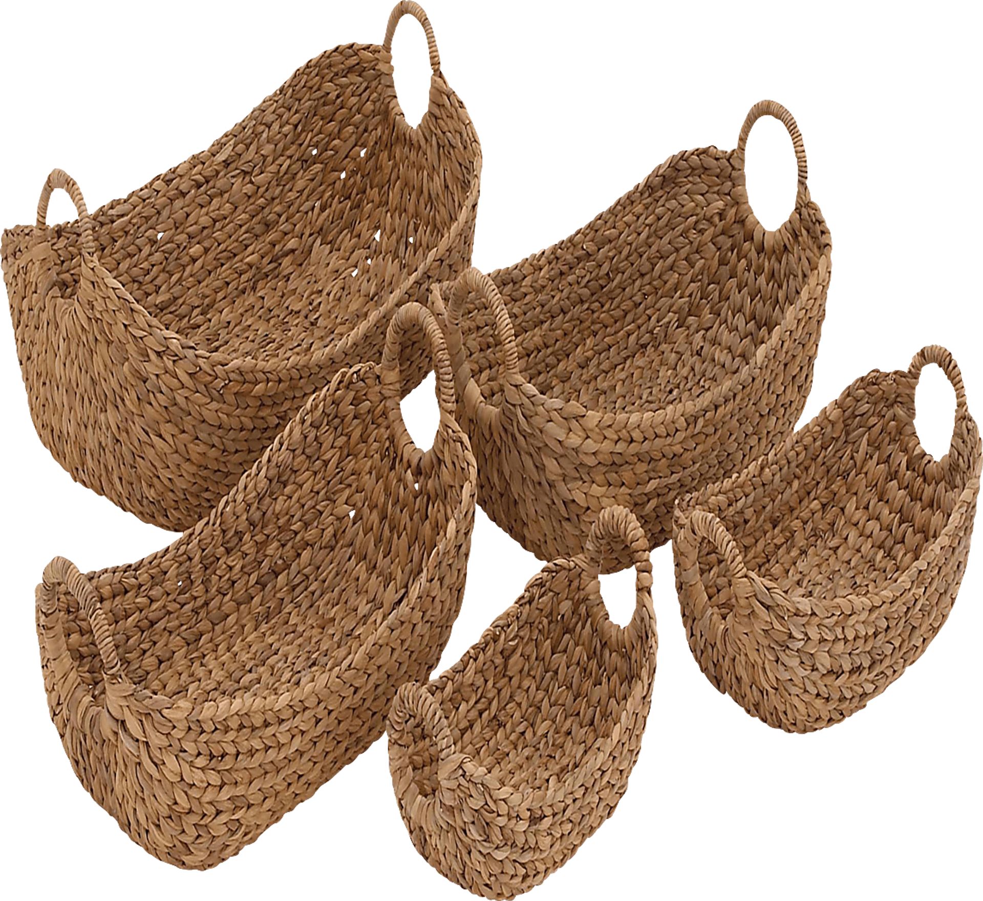 Vailti Brown Basket, Set of 5 - Image 1