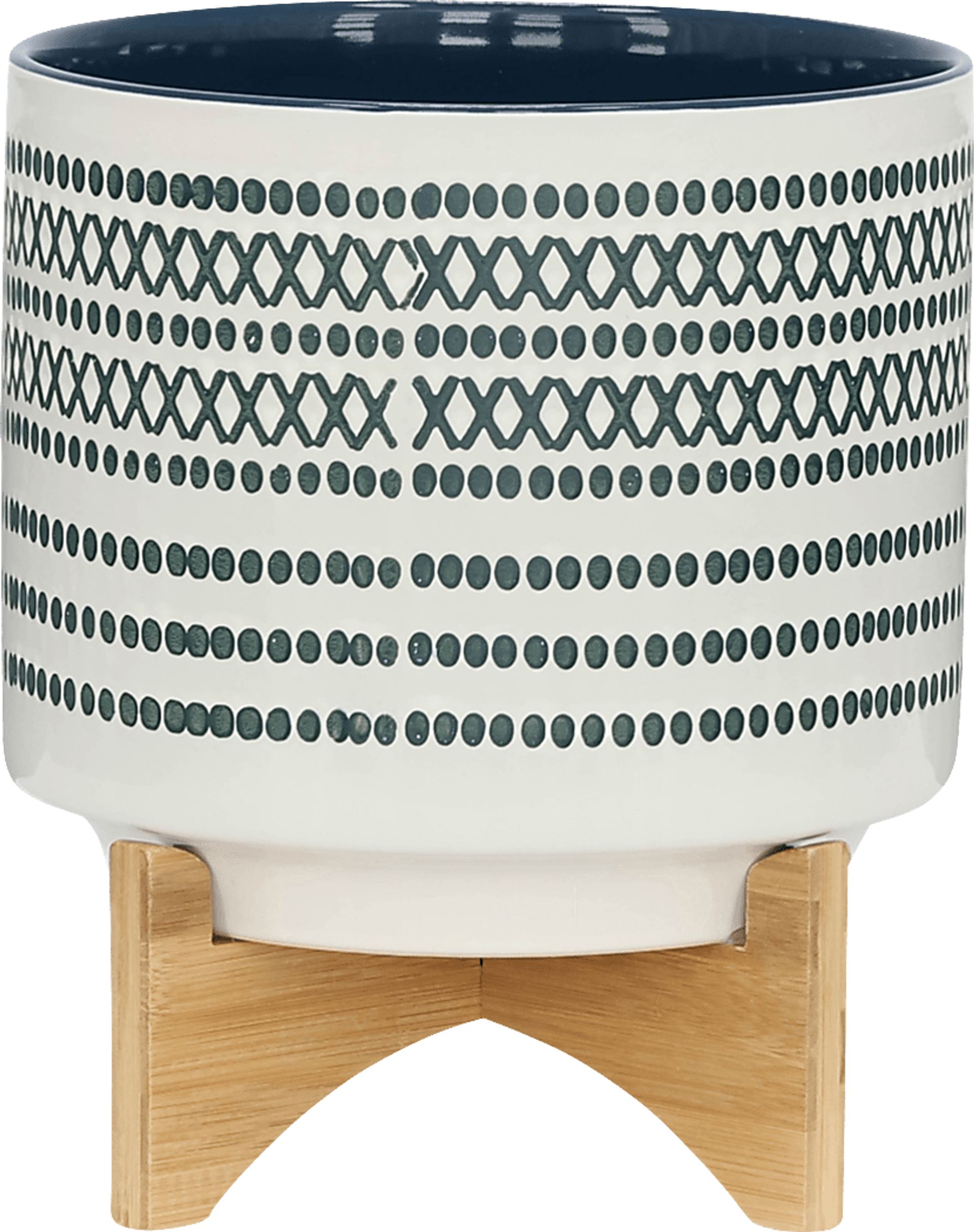 Valbark Dark Blue Planter - Image 1