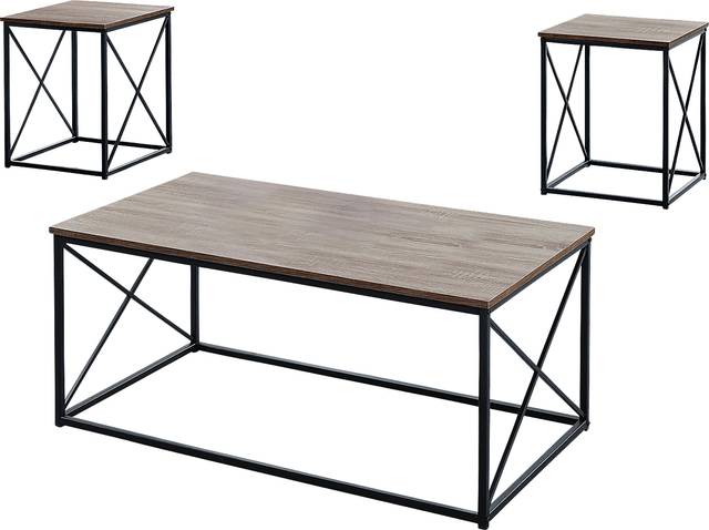 Valburn Taupe 3 Pc Table Set - Thumbnail - Image 1