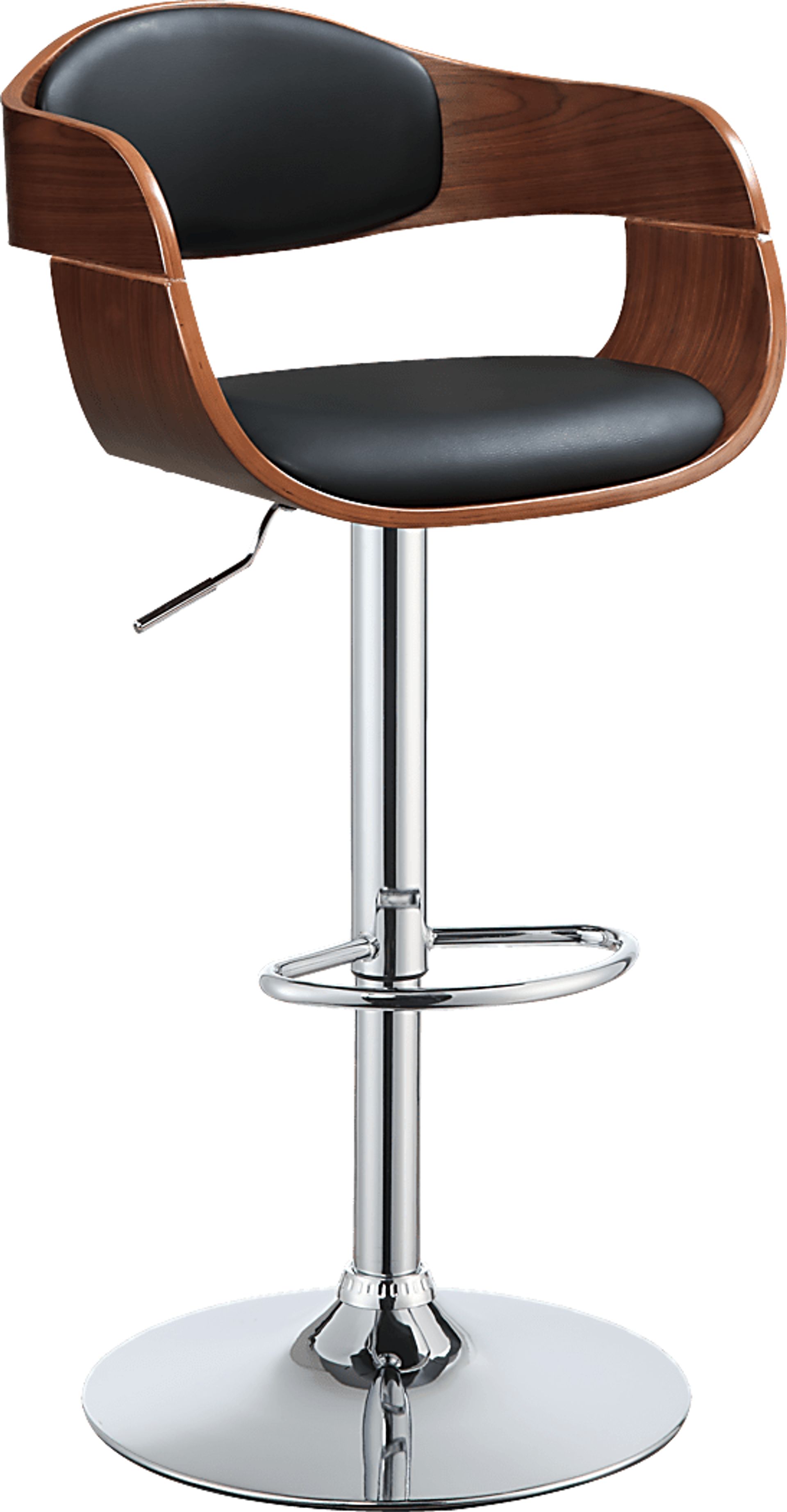 Valda Black Adjustable Barstool - Image 1
