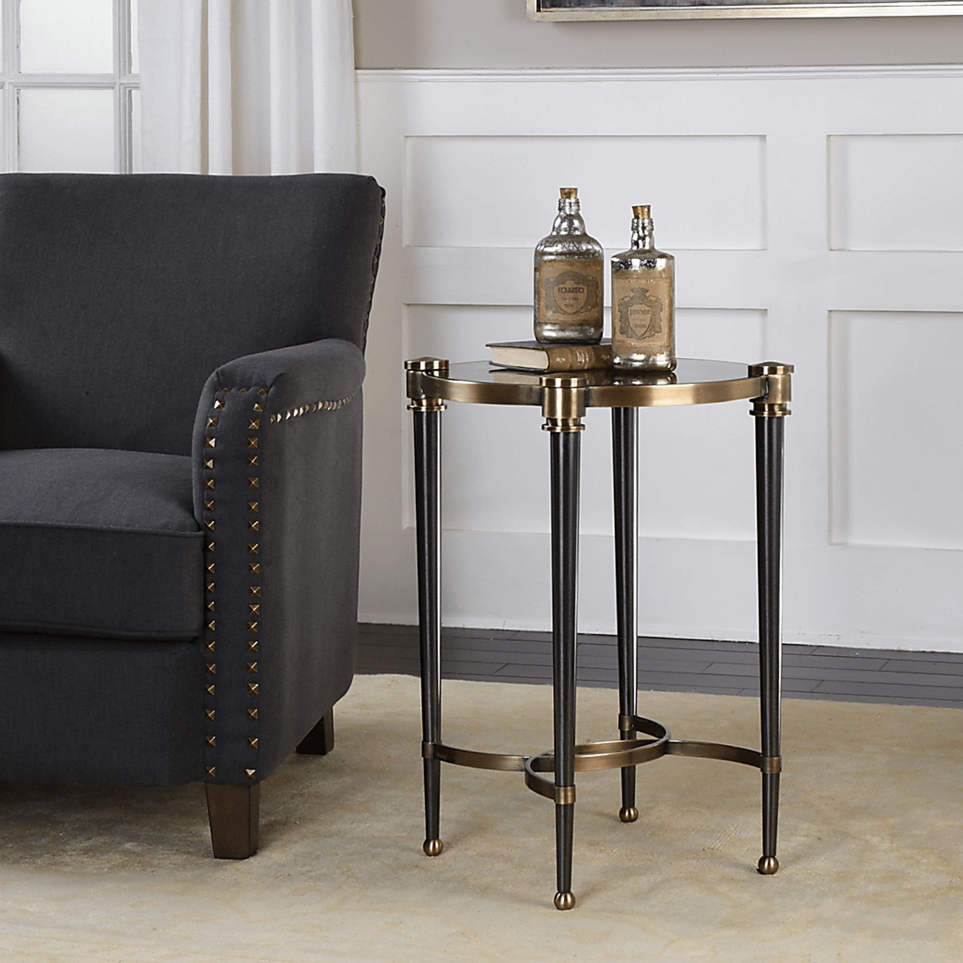 Valdena Brass Accent Table - Image 3