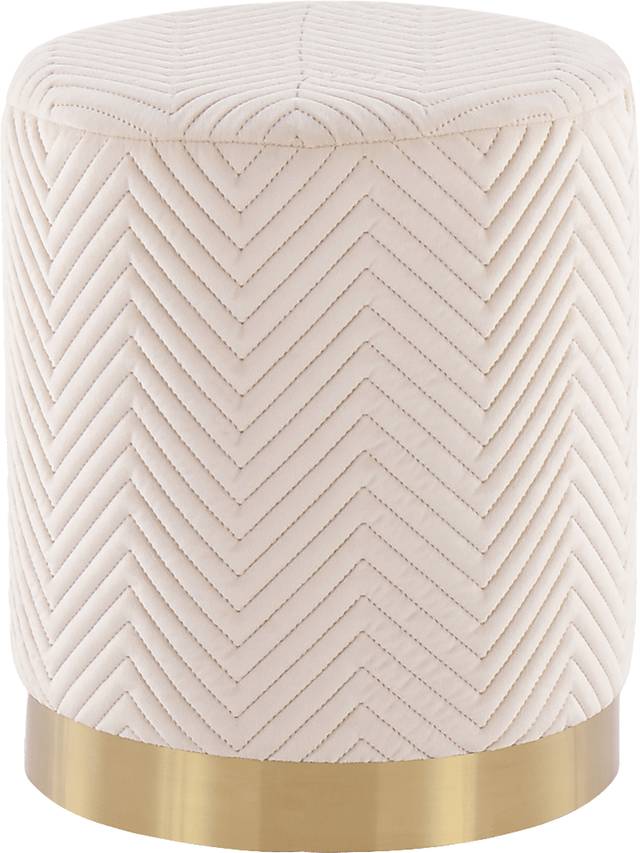 Valegreen Cream Ottoman - Thumbnail - Image 1