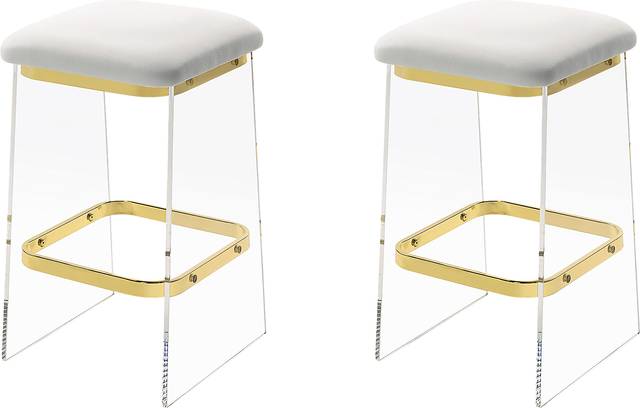 Valelo Gold Counter Stool, Set of 2 - Thumbnail - Image 1