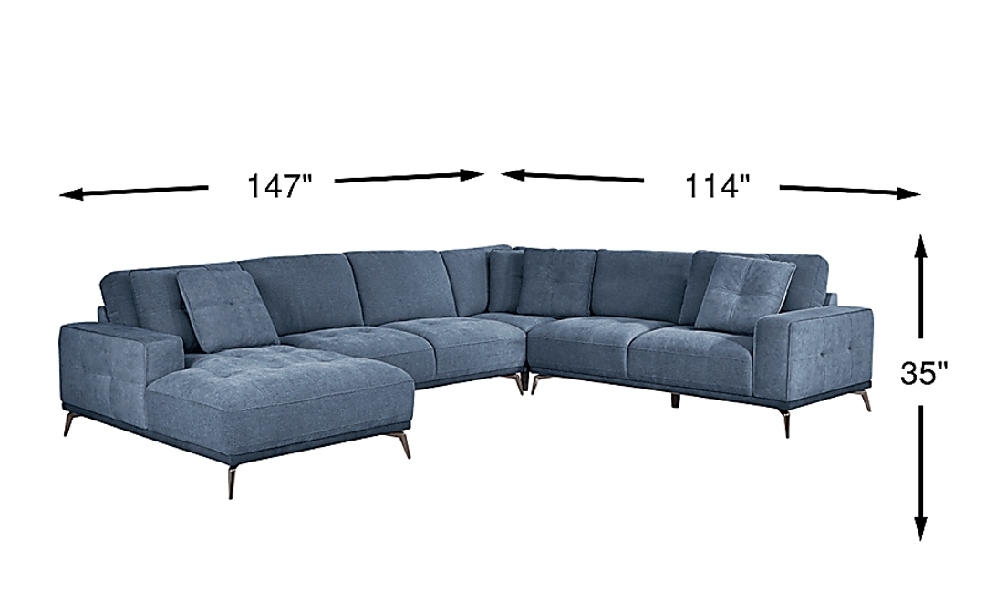 Valencia 4 Pc Left Arm Chaise Sectional