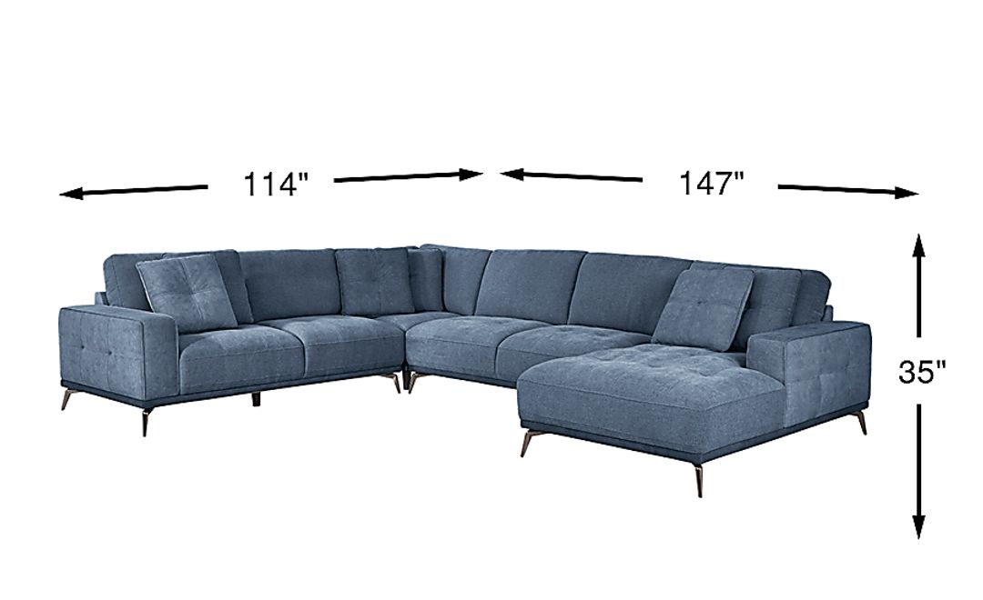 Valencia 4 Pc Right Arm Chaise Sectional