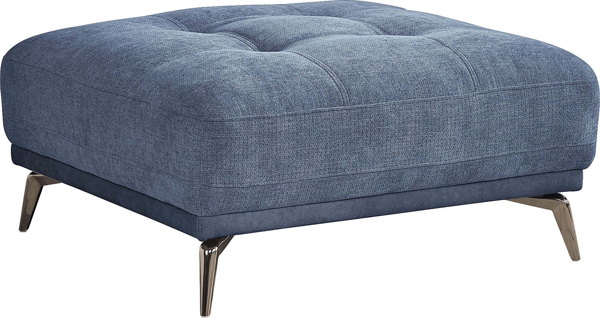 Valencia Blue Ottoman - Image 1