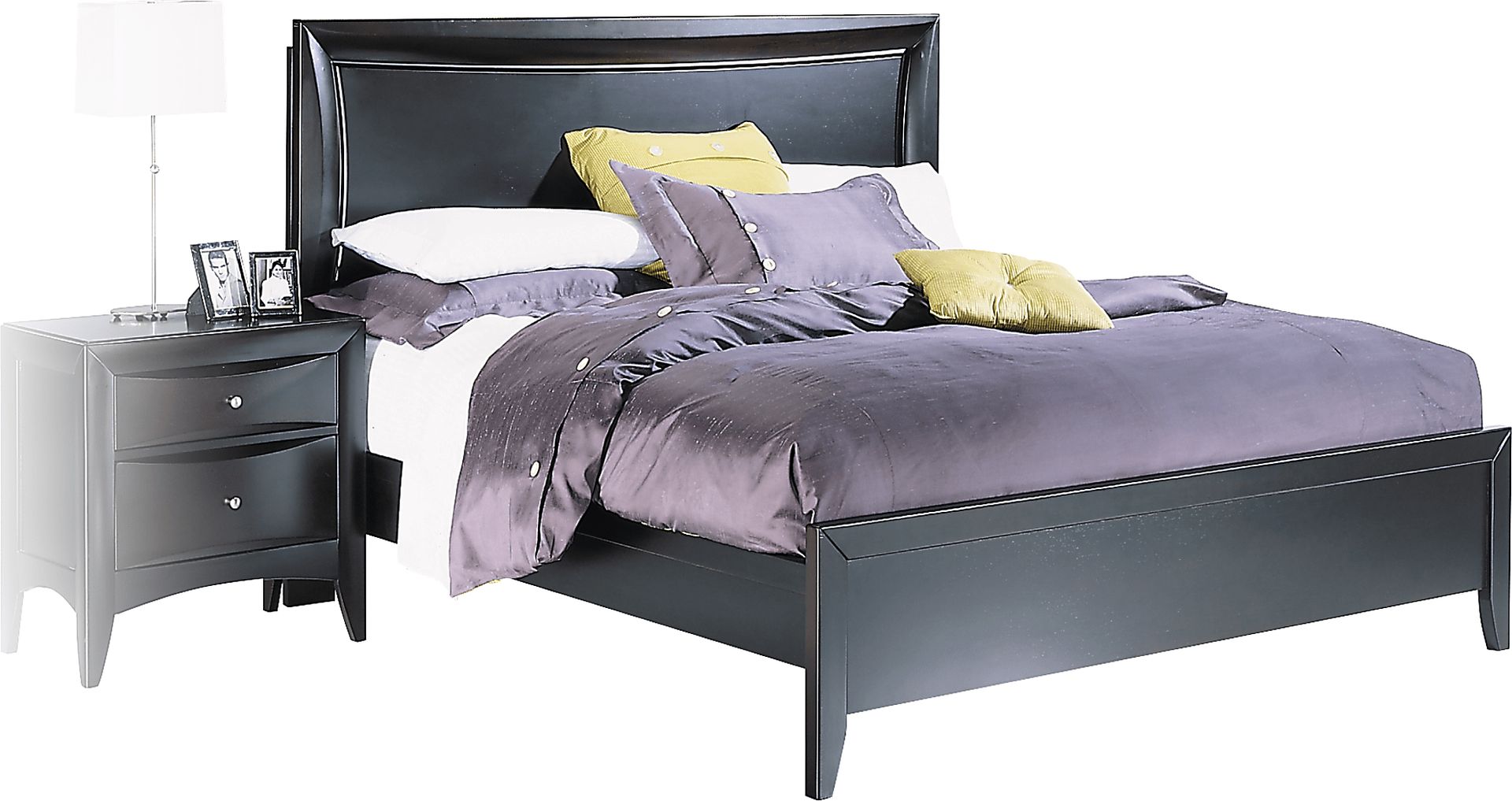 Valencia Dark Panel 3 Pc King Bed - Image 1