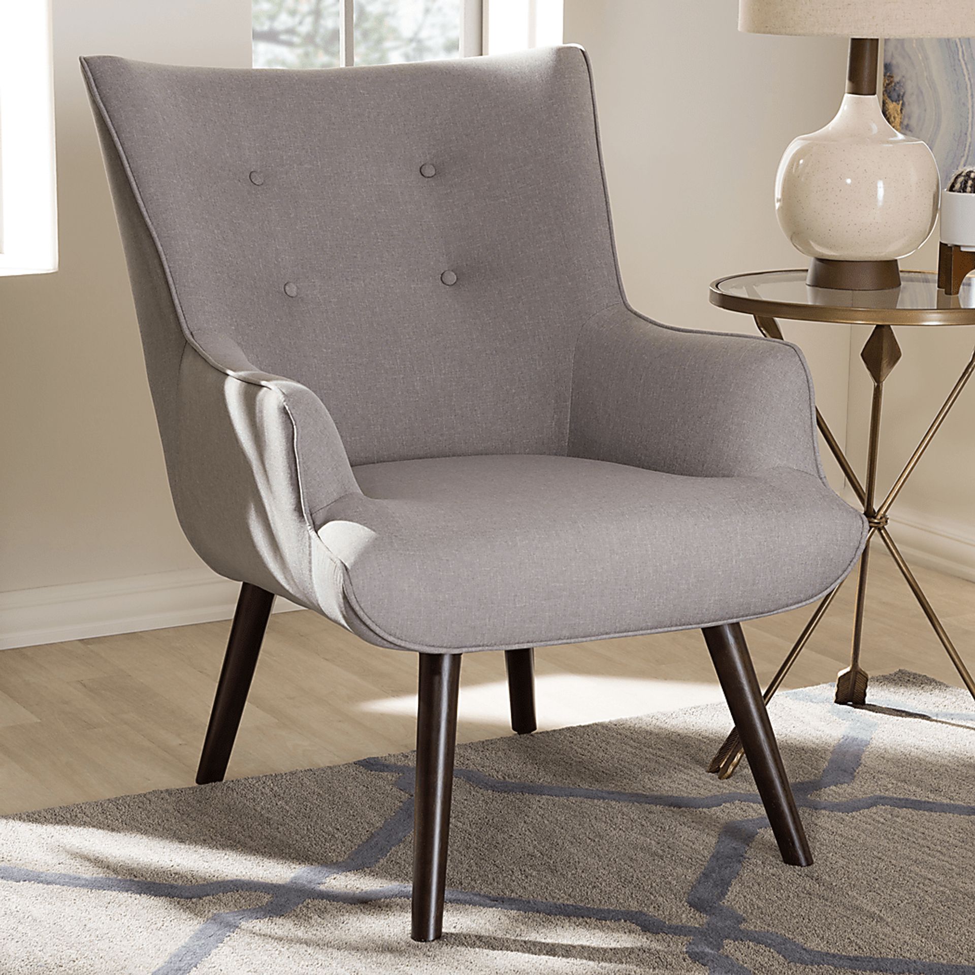 Vailencia Gray Accent Chair - Image 2