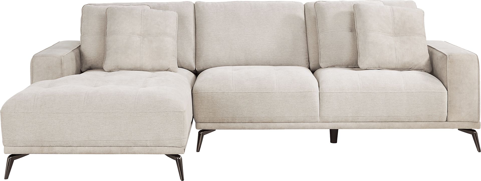 Valencia Light Gray 2 Pc Sectional - Image 1