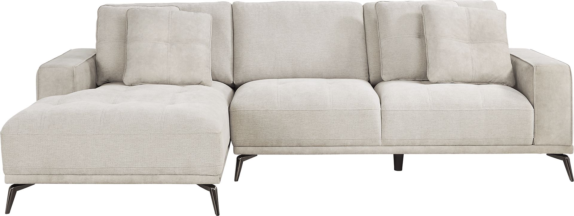 Valencia Light Gray 2 Pc Sectional - Image 1
