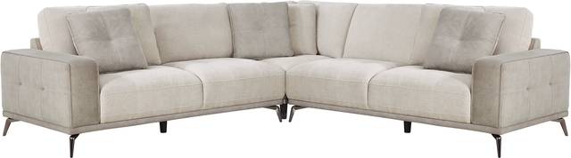 Valencia Light Gray 3 Pc Sectional - Thumbnail - Image 1