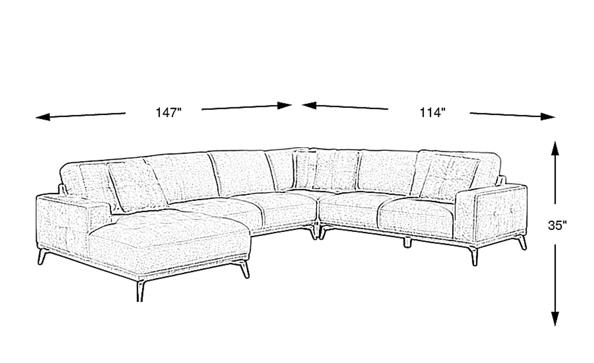 Dimension Image. Please refer to the Dimension Tab on this page for dimension details.