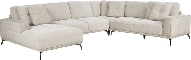 Valencia Light Gray 4 Pc Sectional - Thumbnail - Image 1