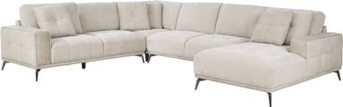 4 pc right arm chaise sectional