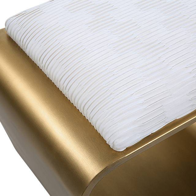 Valenia White Accent Bench - Thumbnail - Image 3