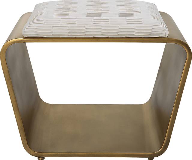 Valenia White Accent Bench - Thumbnail - Image 4
