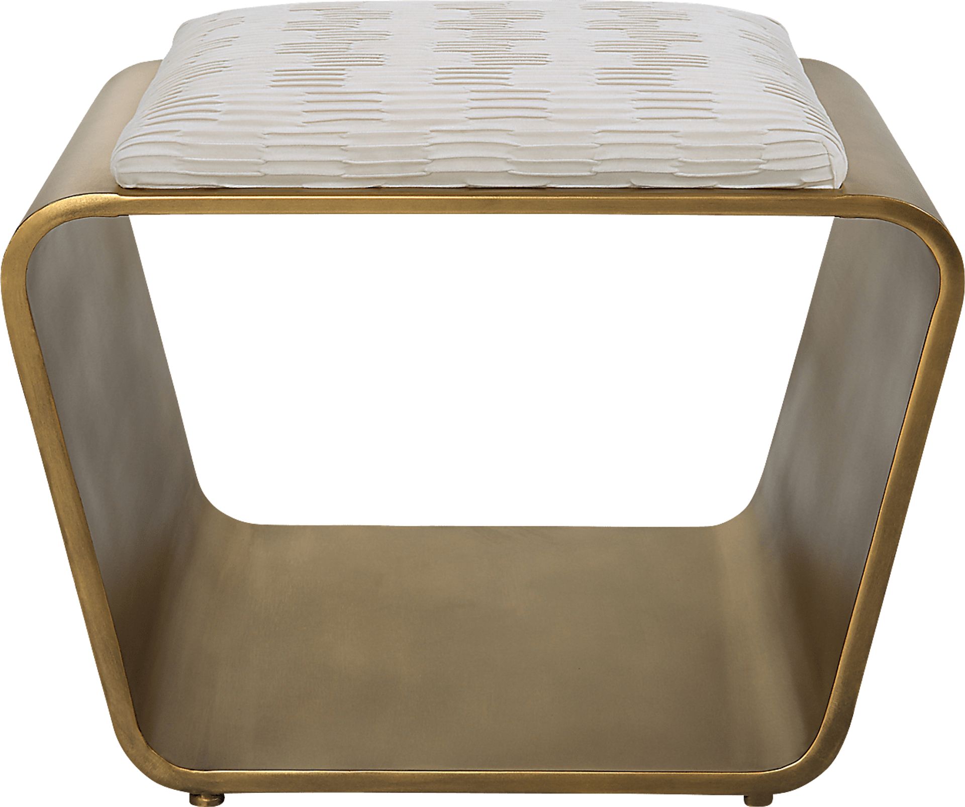 Valenia White Accent Bench - Image 4