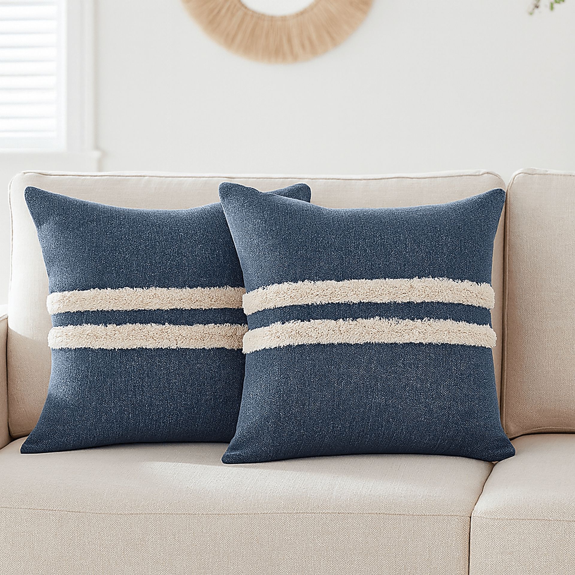 Valens Navy Pillow, Set of 2 - Image 2